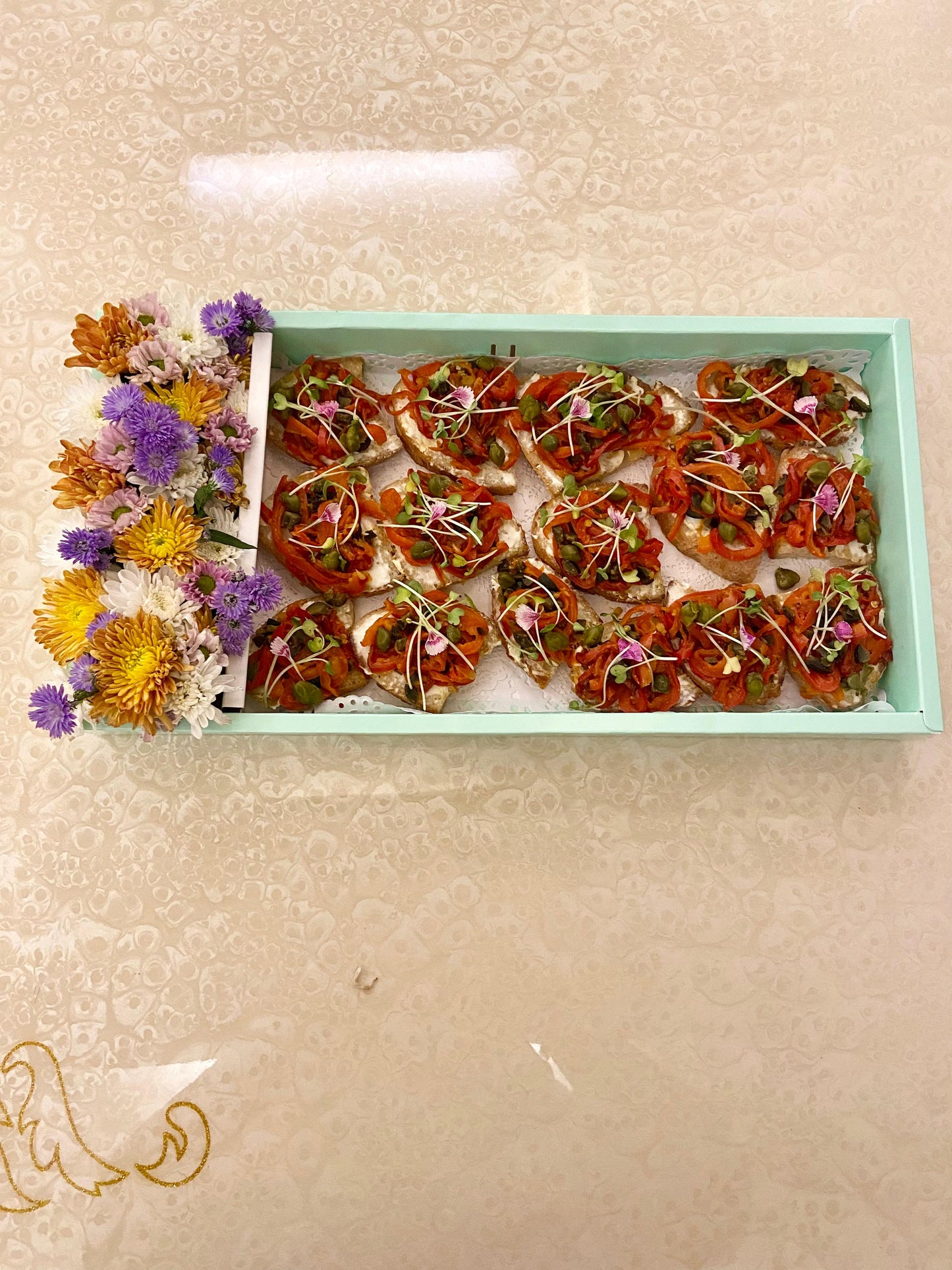 Tuscan Peppers With Capers on Sourdough