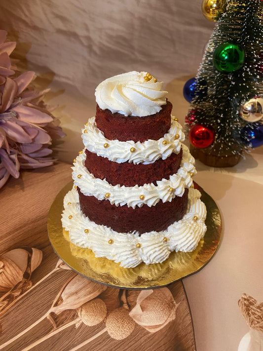 Red Velvet Mini Tier Cake