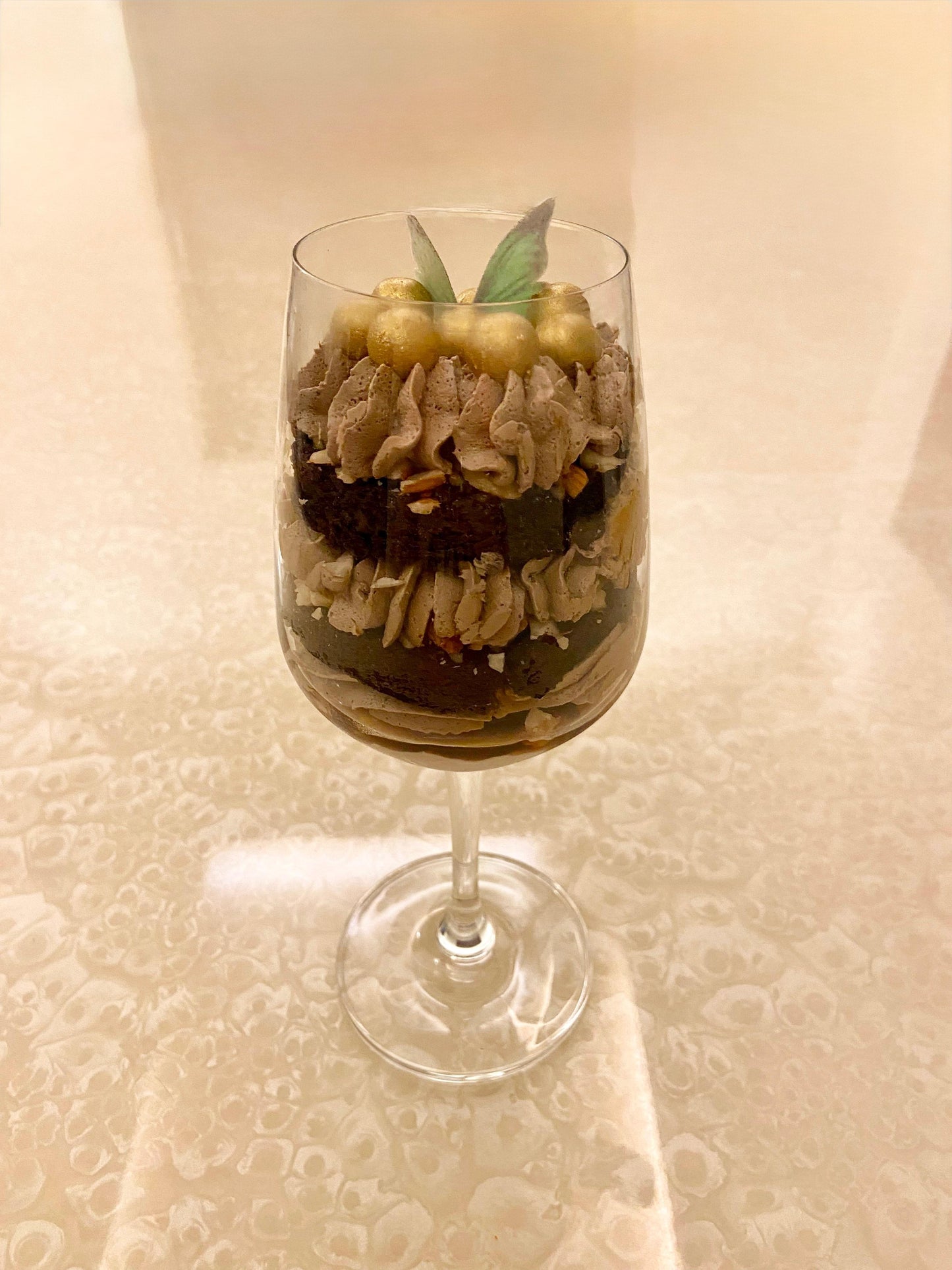 Cheesecake  in Wine Jar